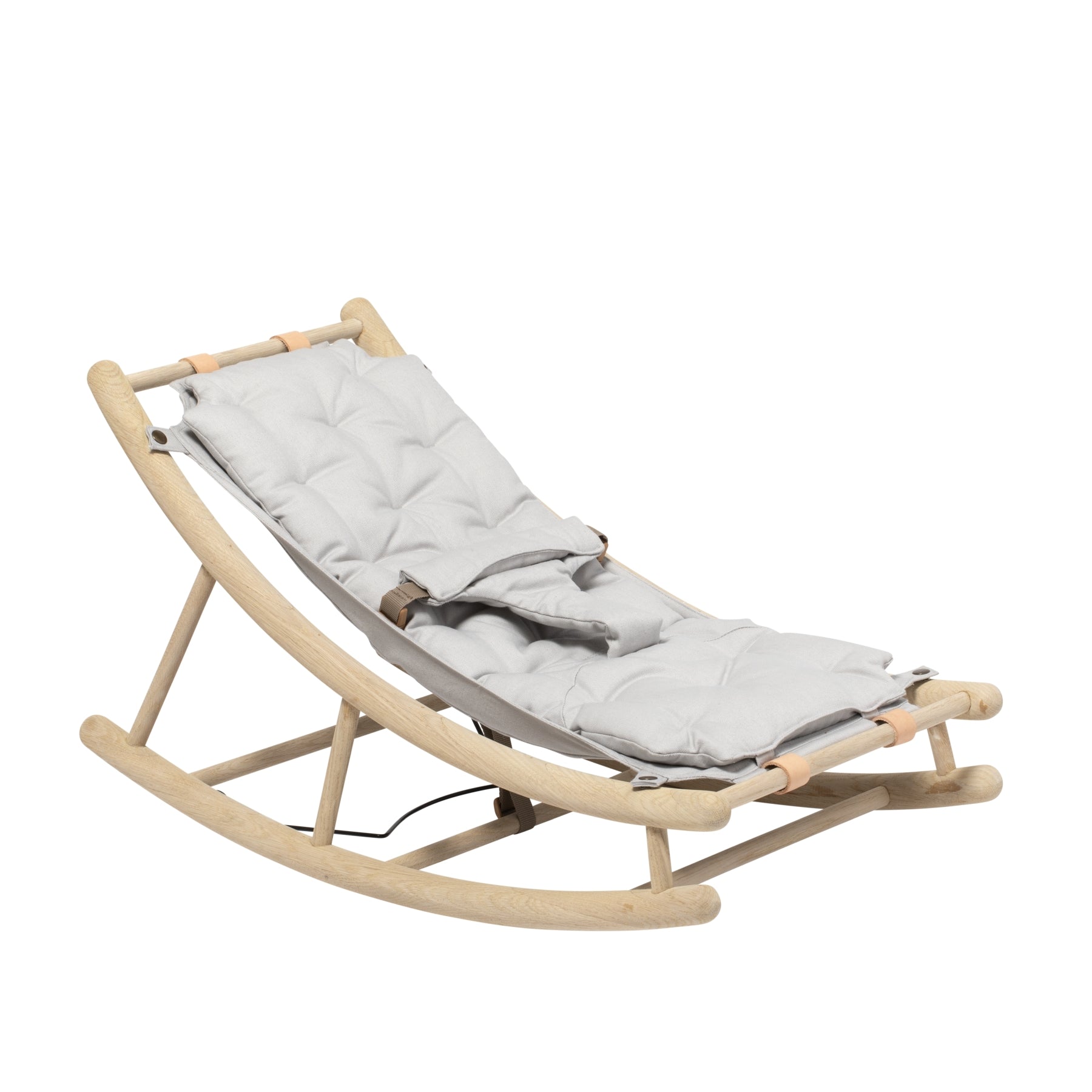 Oliver Furniture Wood Babywippe-Kleinkindwippe-grau