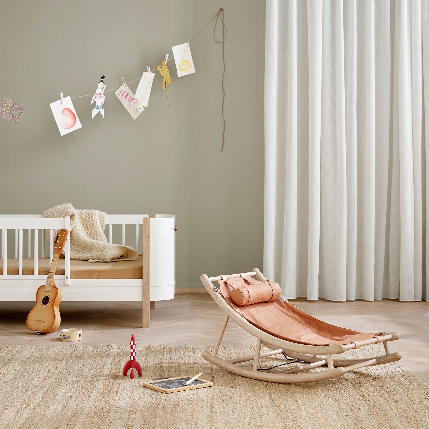 Oliver Furniture Extra Kleinkindsitz-karamell-Bezug für Wippe
