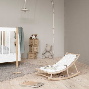 Oliver Furniture Wood Babywippe-Kleinkindwippe-weiss