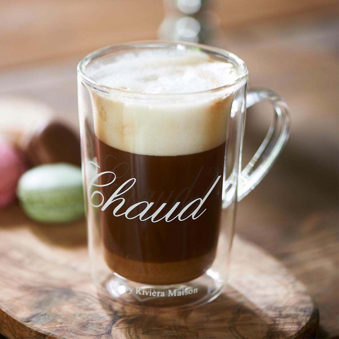 Riviera Maison-C'est chaud mug L-Teebecher-Kaffeebecher-Glas