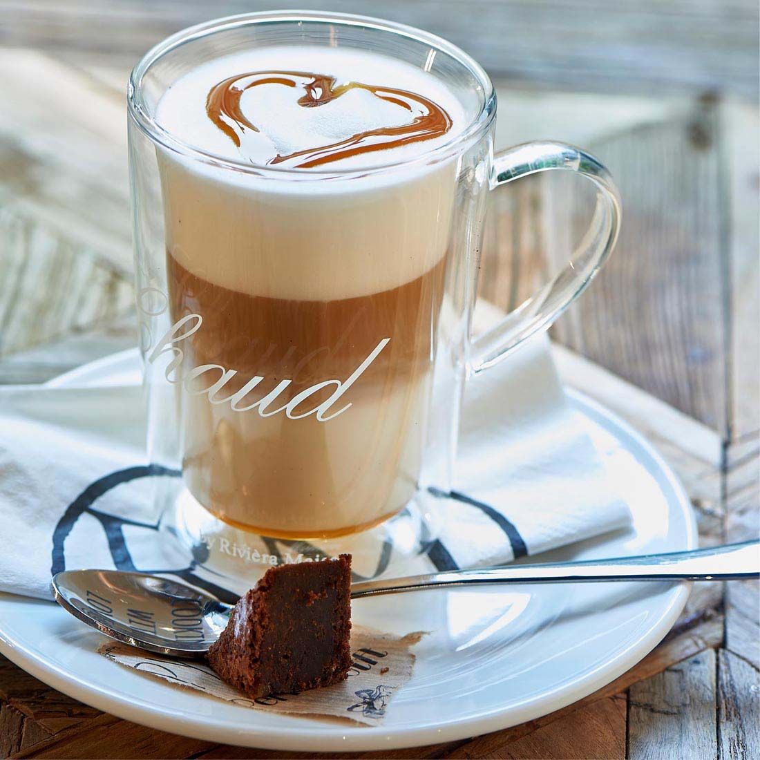 Riviera Maison-C'est chaud mug L-Teebecher-Kaffeebecher-Glas