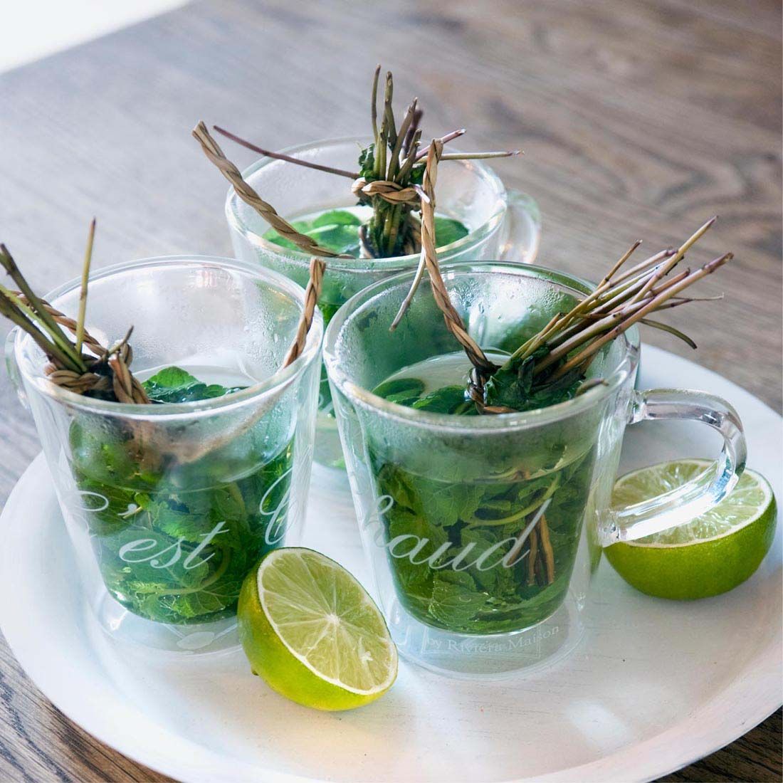 Riviera Maison-C'est chaud mug L-Teebecher-Kaffeebecher-Glas