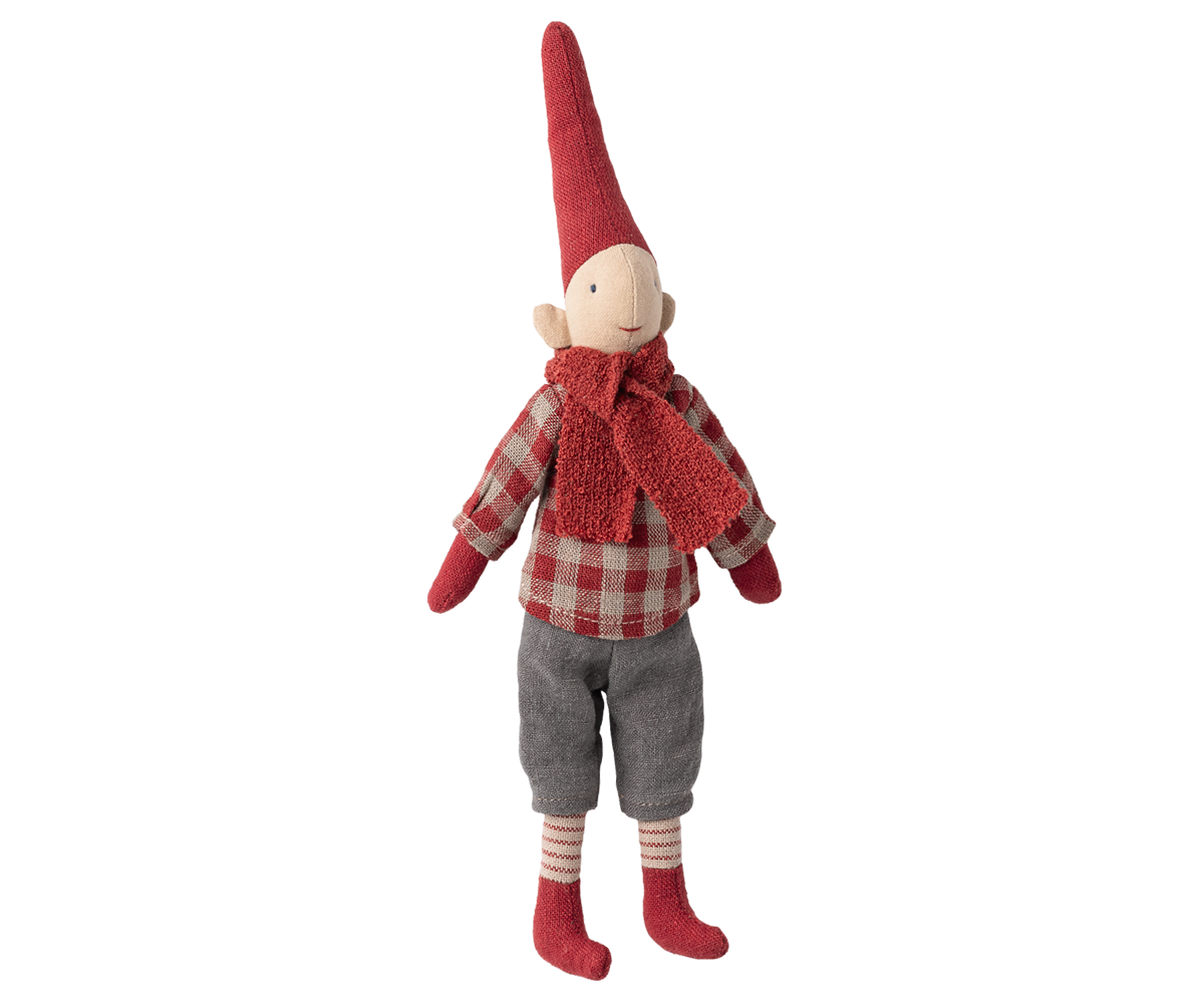 Maileg-Pixy-Grösse-1-Junge-rotkariertes-Hemd-15-5414-00