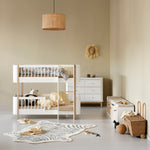 Oliver-Furniture-Umbauset-Mini-Babybett-inklusive-Juniorbett-zum-halbhohen-Etagenbett-041461-weiss-Eiche