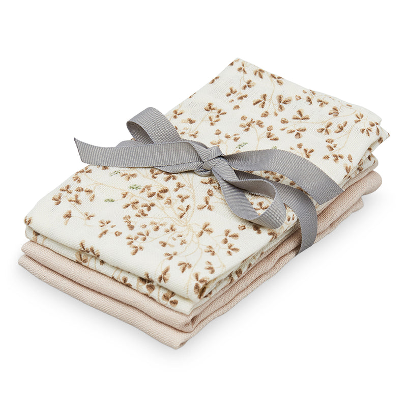 Cam Cam Copenhagen pack of 4 washcloths muslin Lierre/Almond