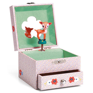 Djeco jewelry box with music deer, small