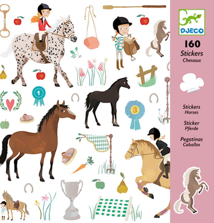 Djeco-Sticker-Pferde