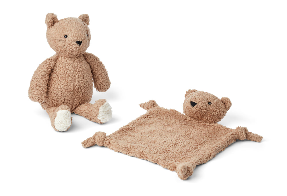 Liewood Ted Baby Geschenkset, Mr. Bär beige