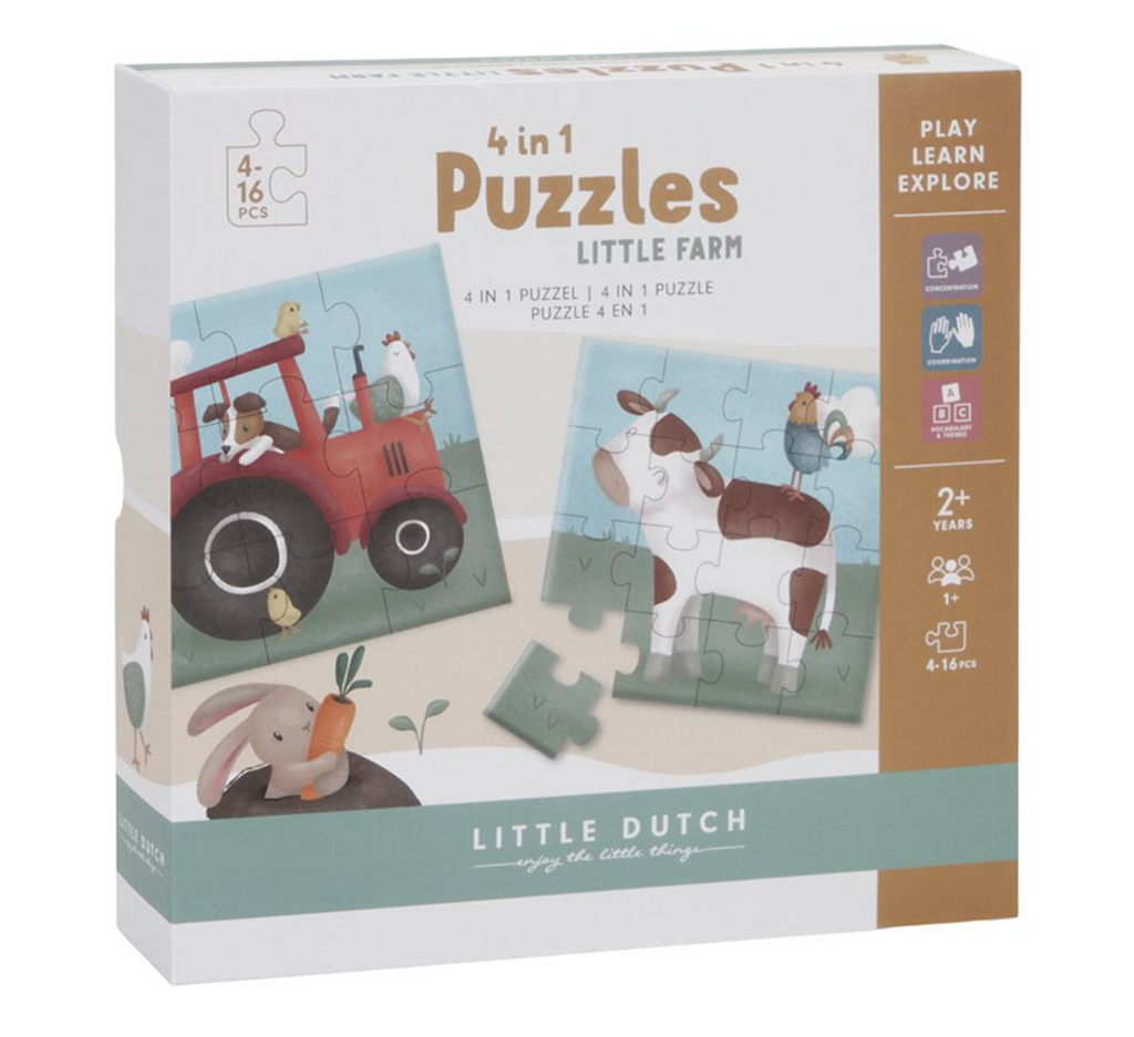 Little-Dutch-Puzzle-Set-Little-Farm-4-in-1-LD7153-