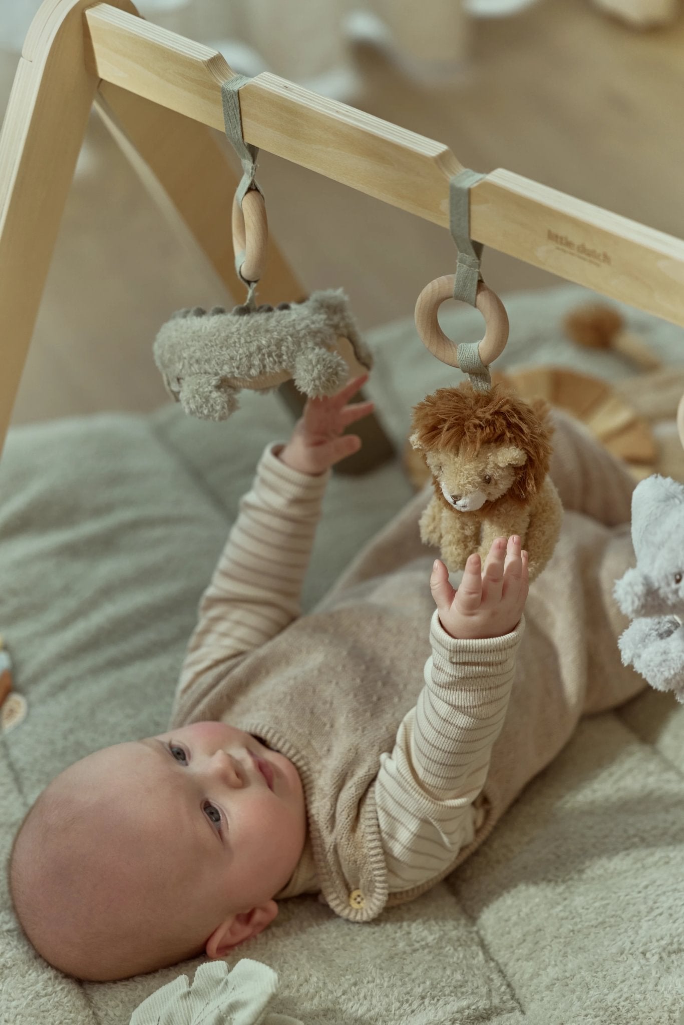 Baby Spielbogen Safari Friends mit weichen Hängefiguren