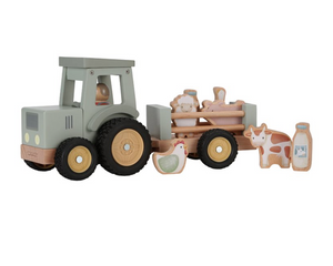 Little-Dutch-Traktor-mit-Anhänger-Little-Farm-FSC-