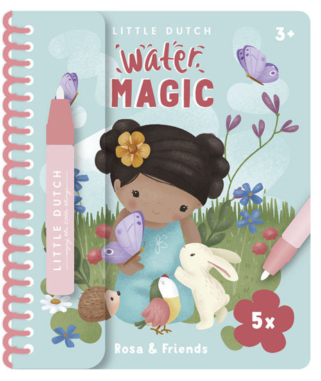 Livre de coloriage à l'eau Little Dutch Rose et ses amis