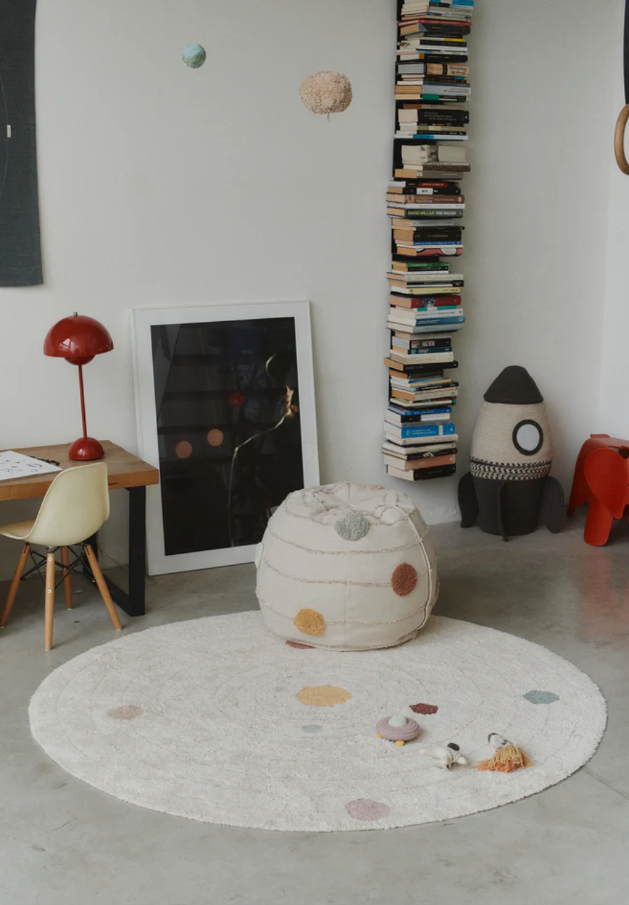 Waschbarer Spielteppich Weltall Ø 150 cm