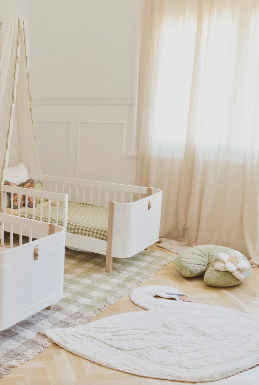 Weicher Babyzimmer Teppich Schwan Lorena Canals 