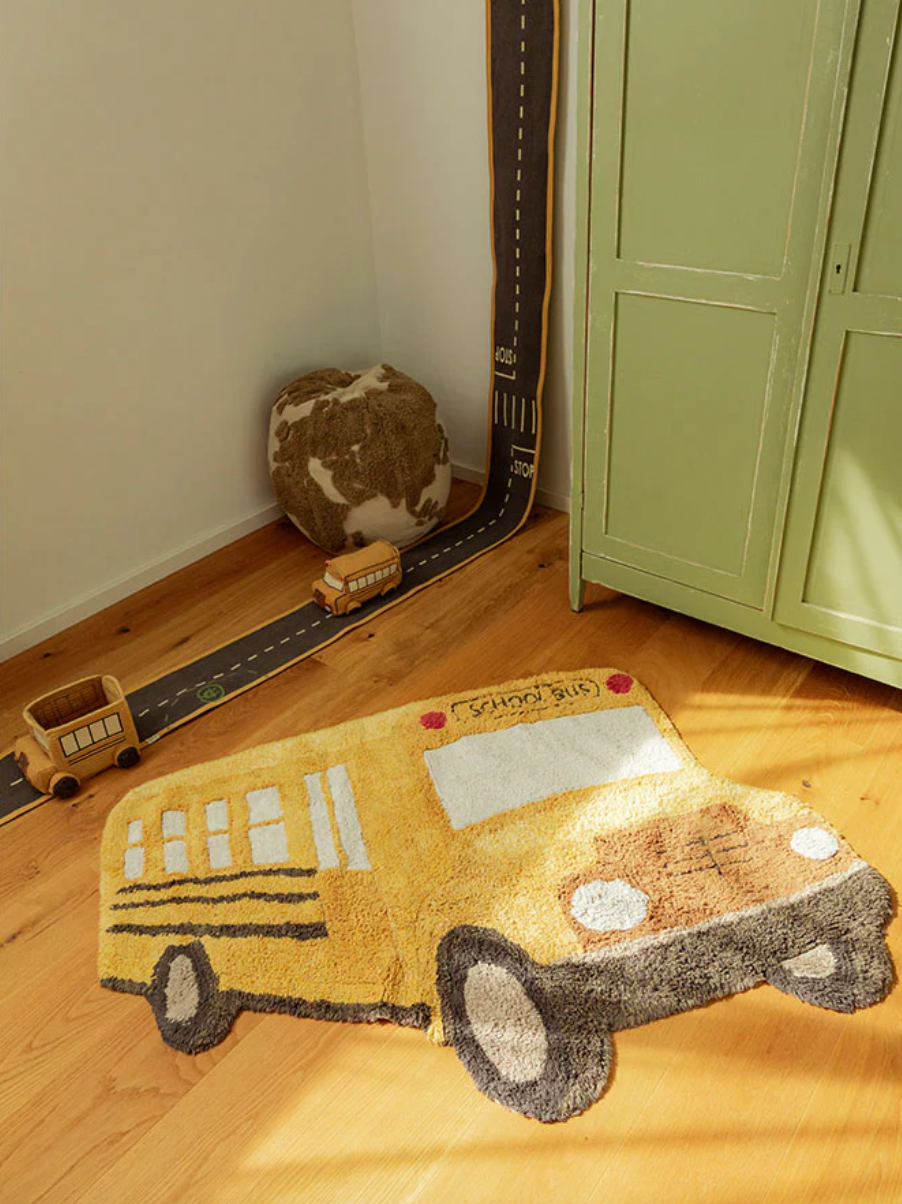 Lorena Canals Schoolbus Teppich für Wohnräume und Kinderzimmer
