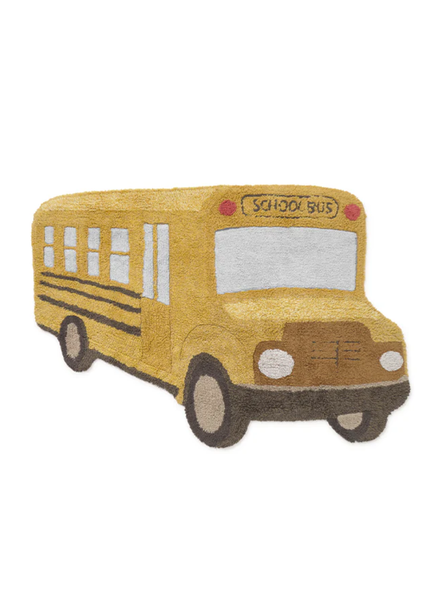 Waschbarer Teppich von Lorena Canals in coolem Schoolbus Design
