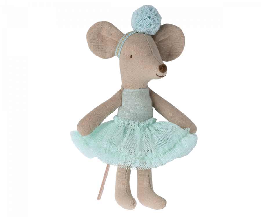 Maileg Ballerina Mouse Mint, petite soeur