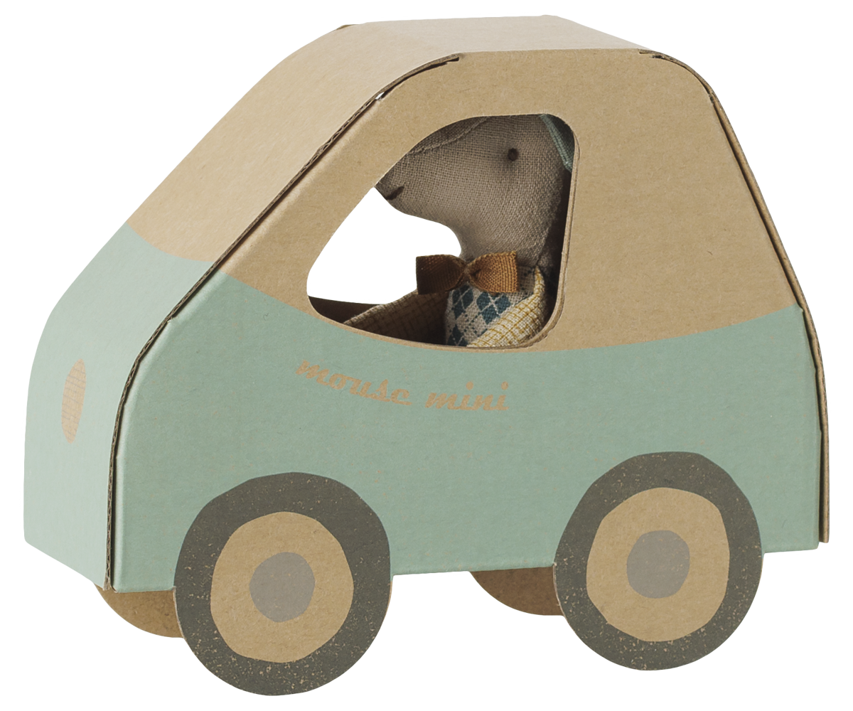 Maileg kleiner Bruder Maus in Auto-Box