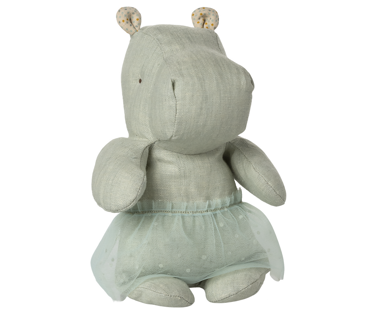 Maileg-Safari friends-Hippo with skirt-small-mint-16-5601-01