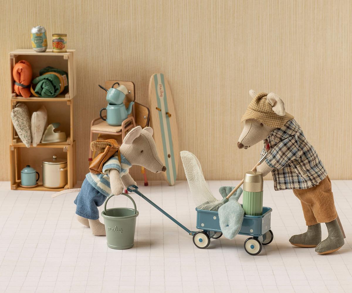 Maileg Wagon Mouse Blue für die Maileg Mäuse