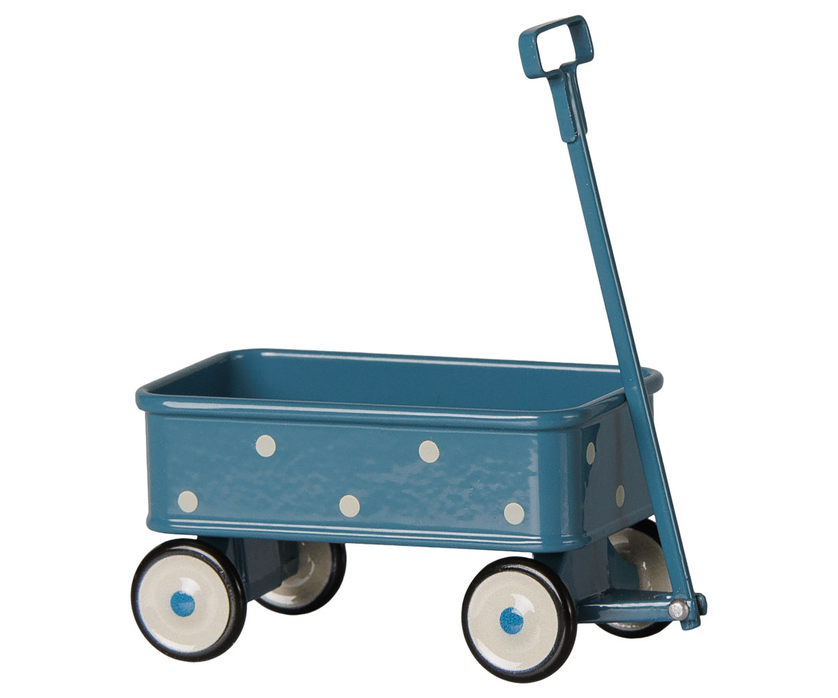 Maileg Mäuse Wagen in Blau – Zubehör für die Maileg Spielwelt