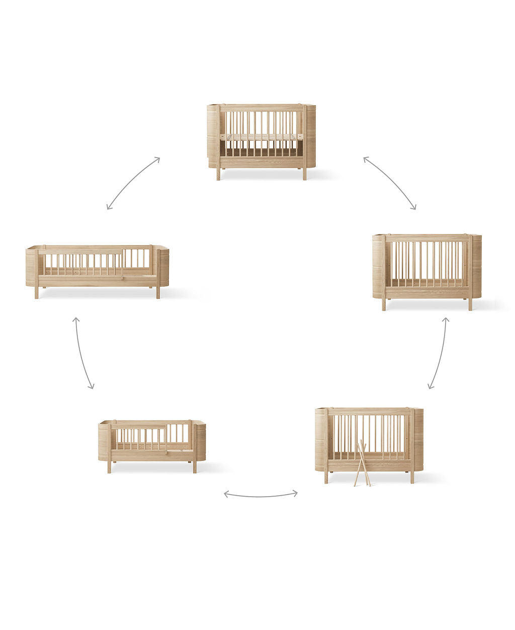 Oliver-Furniture-Wood-Mini-Geschwisterset-Ergänzung-Eiche