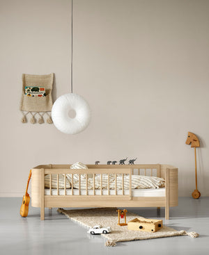 Umbauset Oliver Furniture Wood Mini+ halbhohes Etagenbett zu 2 Juniorbetten, Eiche