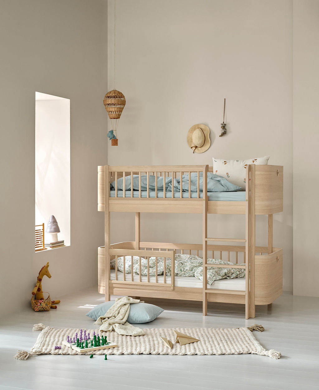 Oliver Furniture Wood-Mini-halbhohes-Etagenbett-Eiche