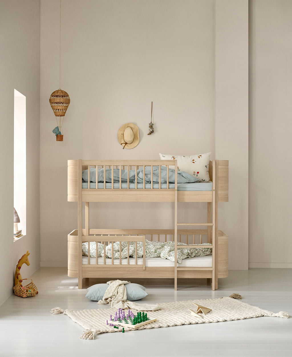 Oliver Furniture Wood-Mini-halbhohes-Etagenbett-Eiche