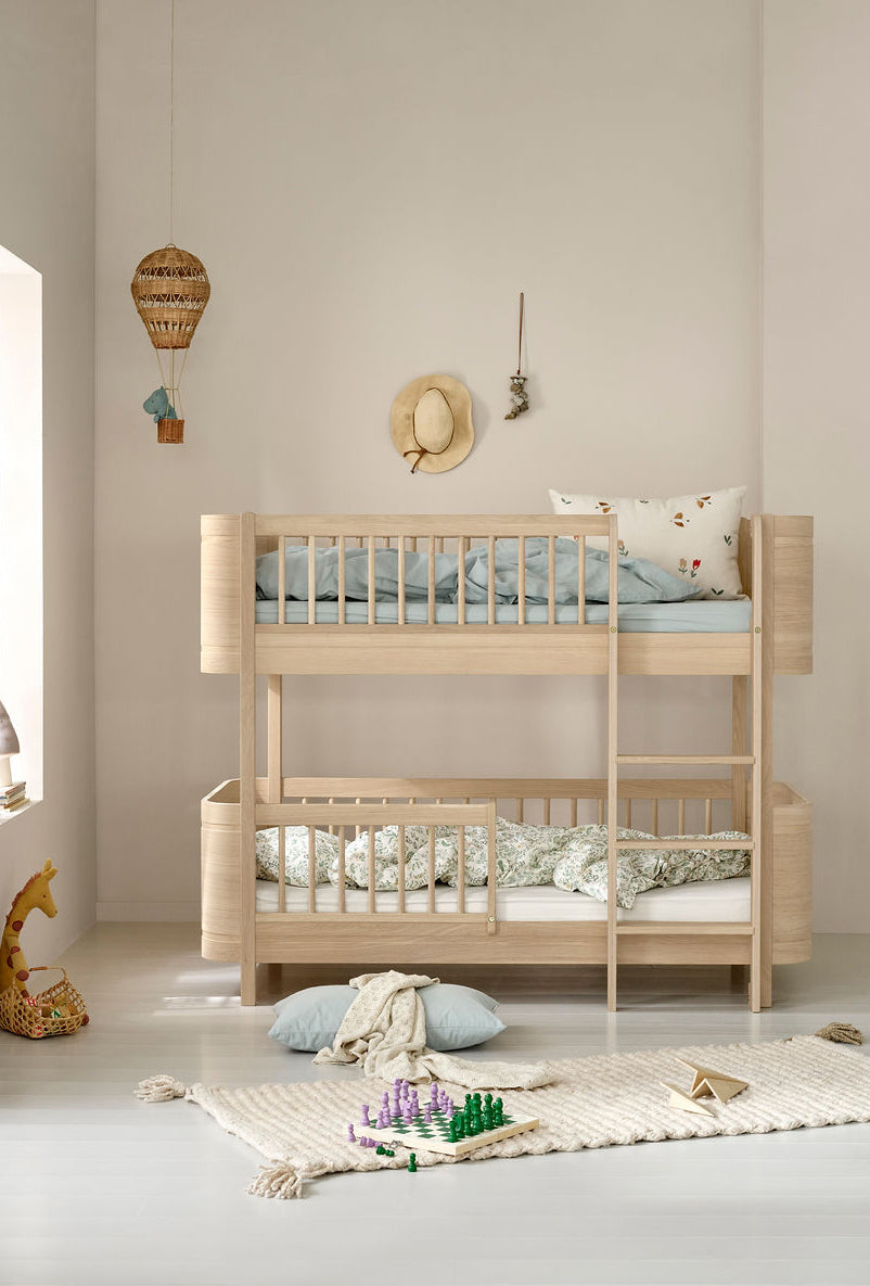 Umbauset Oliver Furniture Wood Mini+ Babybett inkl. Juniorbett zum halbhohen Etagenbett, Eiche