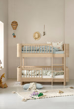 Umbauset Oliver Furniture Wood Mini+ Babybett inkl. Juniorbett und Geschwisterset zum halbhohen Etagenbett, Eiche