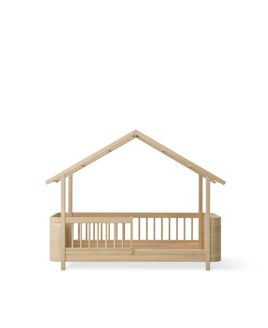 Oliver Furniture Mini+ Hausbett in Eiche im skandinavischen Design für Kinderzimmer