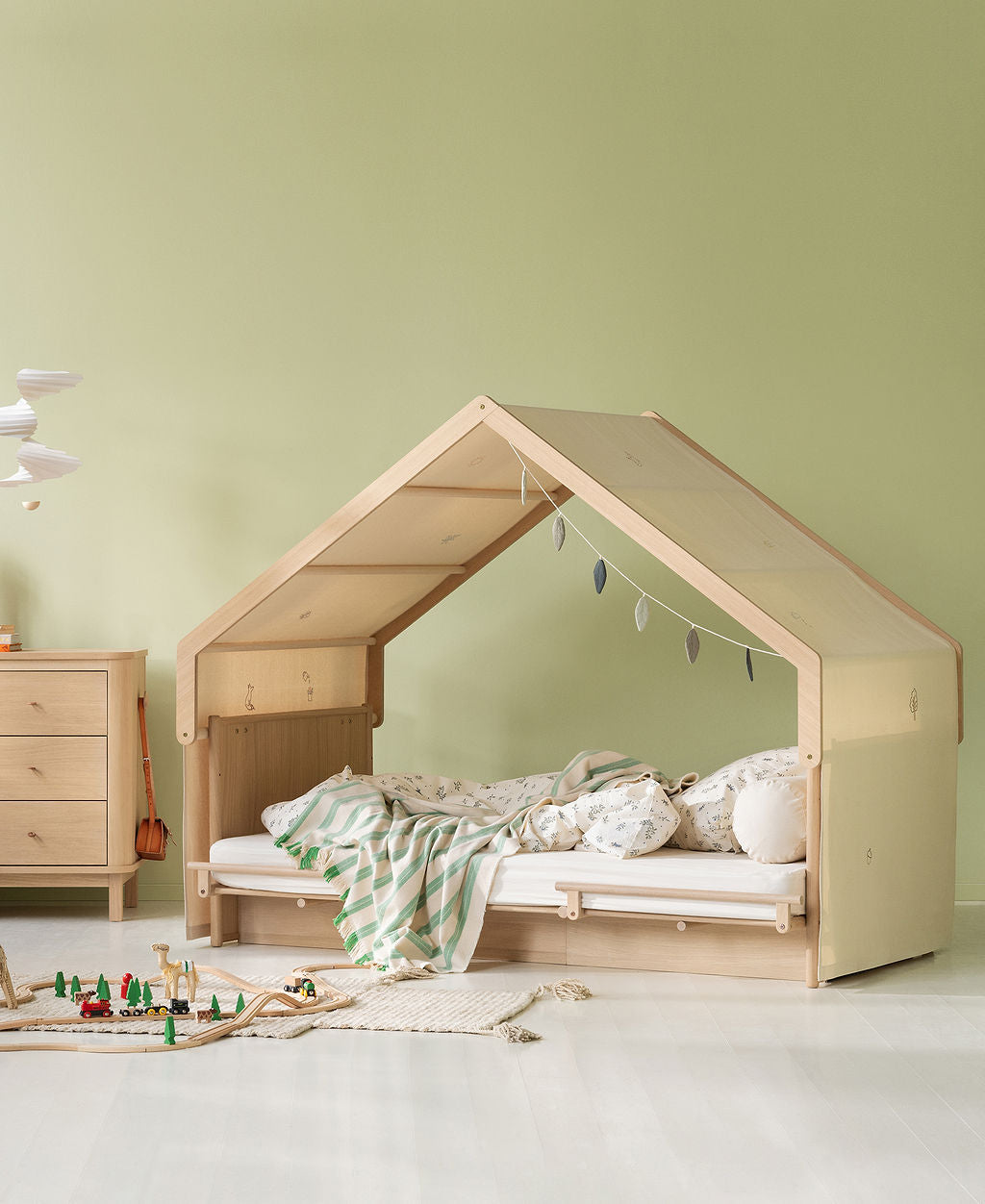Betthimmel für Hausdach Camp Novel Juniorbett.