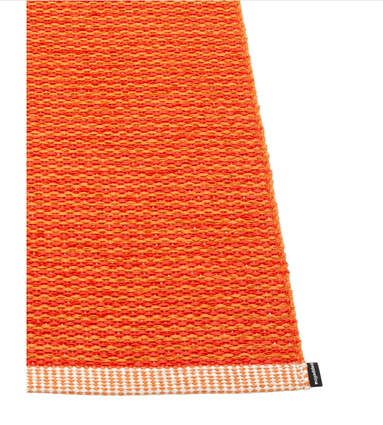 Pappelina-Teppich-Mono-Pale Orange-Coral Red