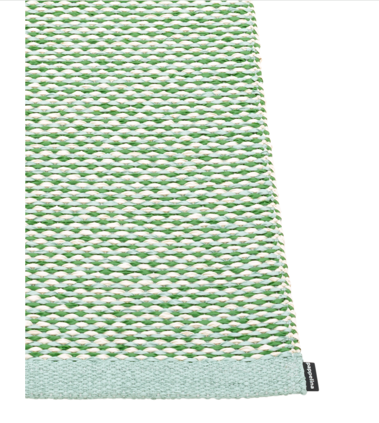 Pappelina-Teppich-Pale Turquoise Grass Green Vanilla