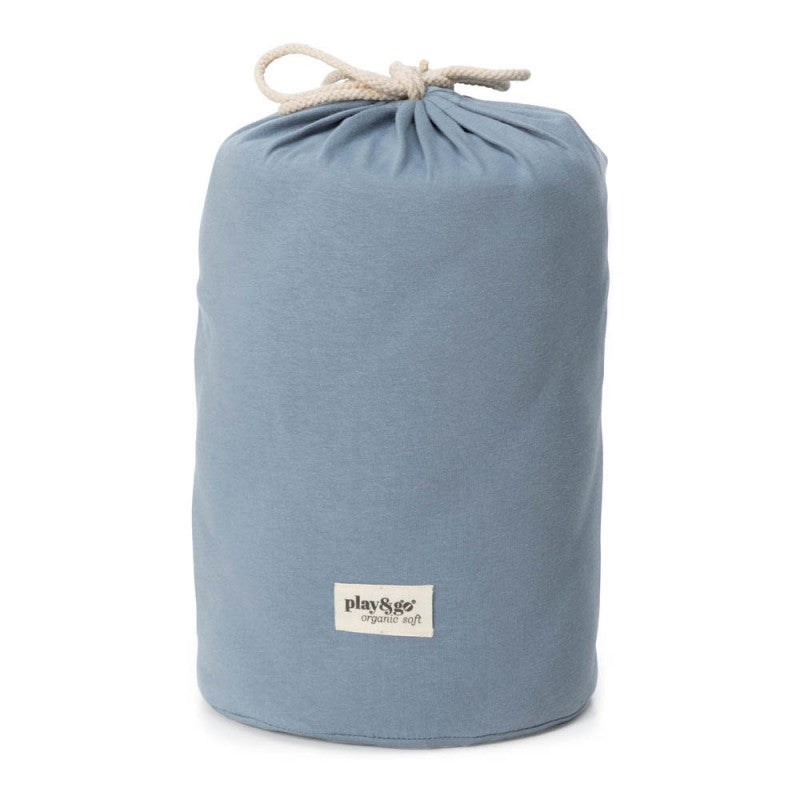 Playgo-Wickeltasche-Wickelunterlage-Krabbeldecke-Spielmatte-Aufbewahrung-dusty-blue-