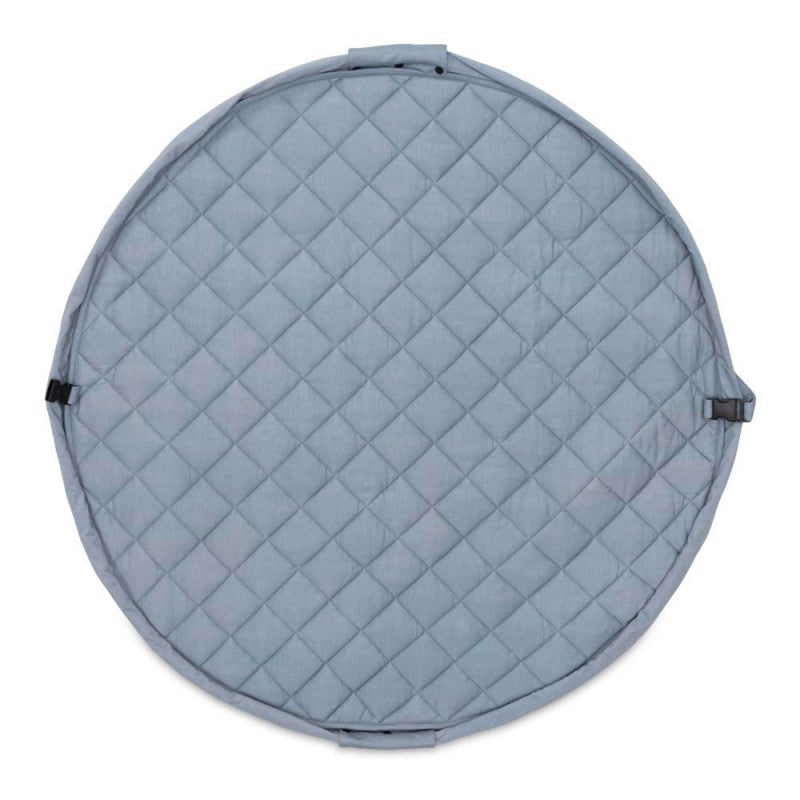 Playgo-Wickeltasche-Wickelunterlage-Krabbeldecke-Spielmatte-Aufbewahrung-dusty-blue-