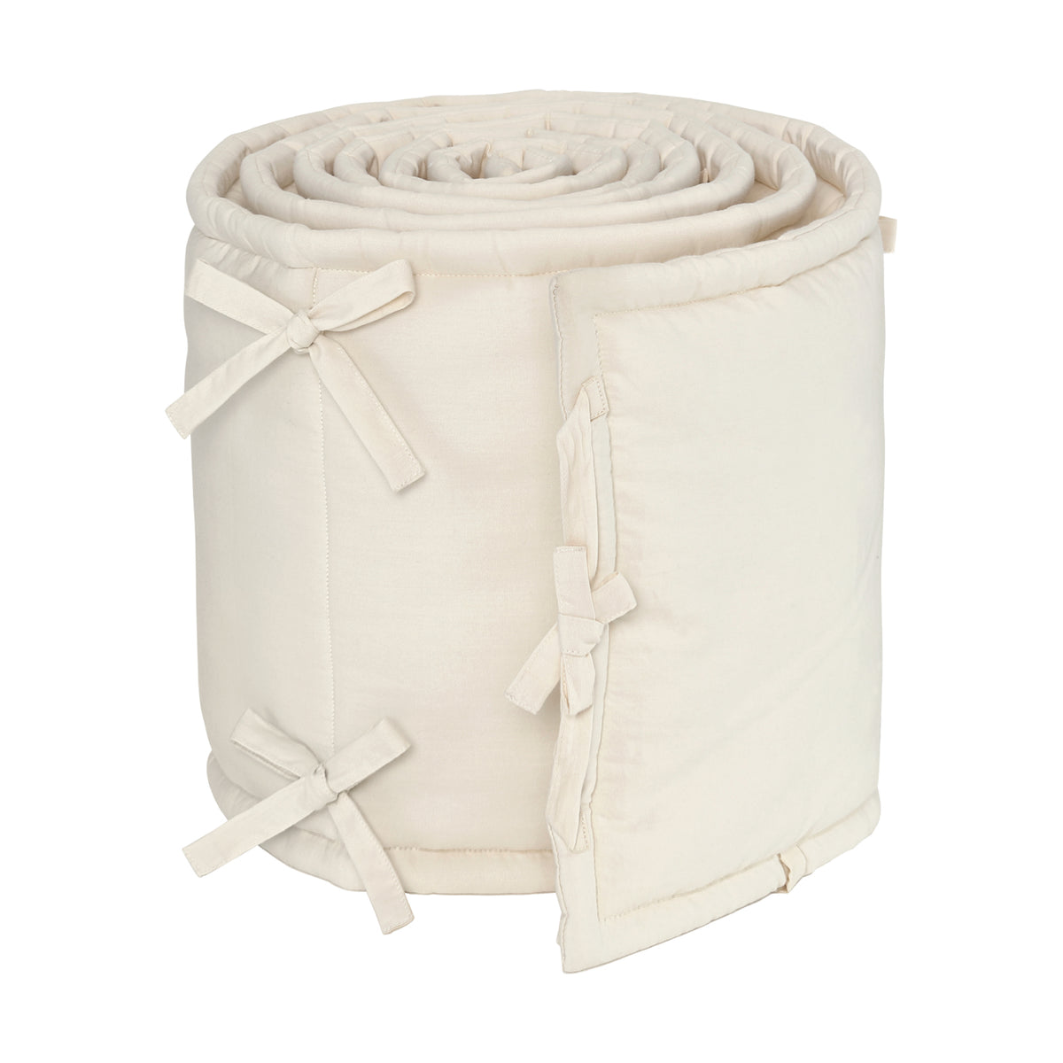 We Are Bitte Bettnestchen Light Sand aus Bio-Baumwolle für Nature Baby Bed