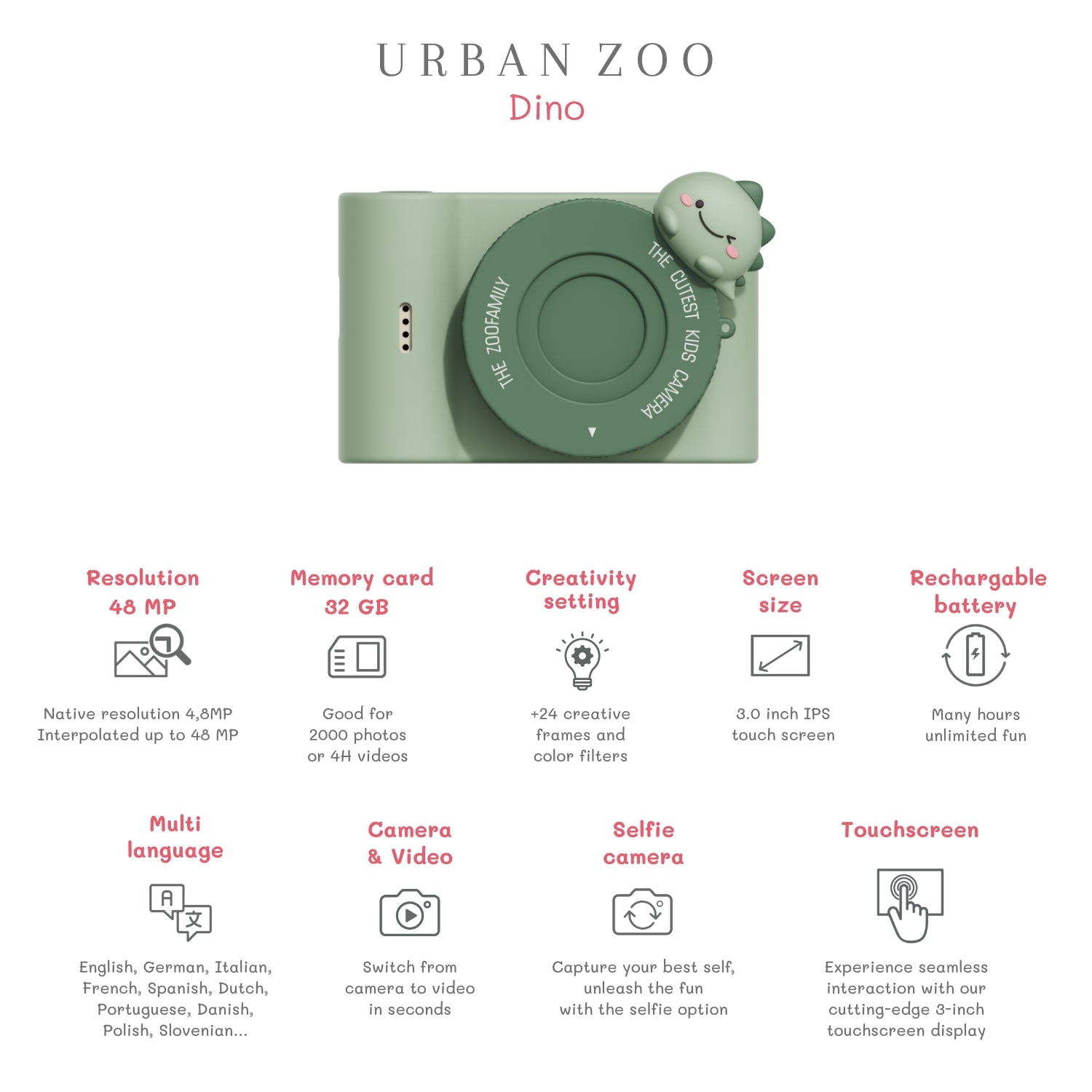 The Zoofamily-C5-Urban-Zoo-Digitalkamera-Dino