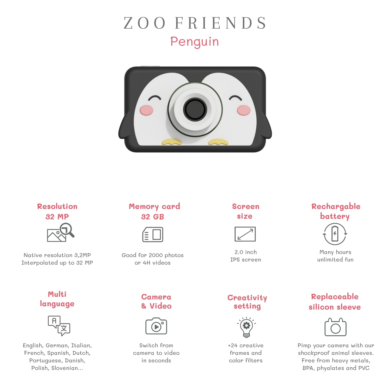 The-Zoofamily-Zoofriends-digital-Camera-C1-Penguin