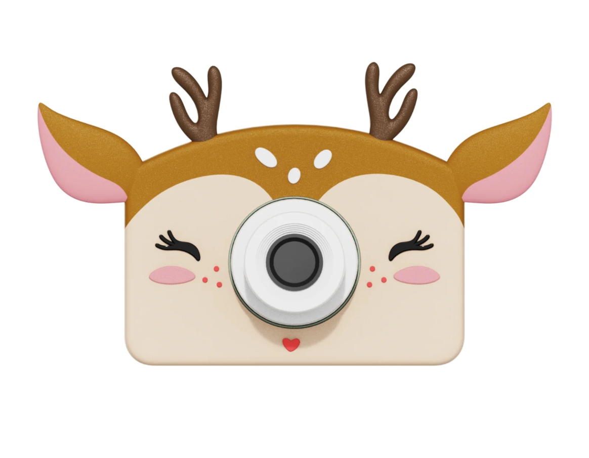 Zoofamily Zoo Friends Deer Kinderkamera im niedlichen Reh-Design für kreative Fotoabenteuer von Kindern.