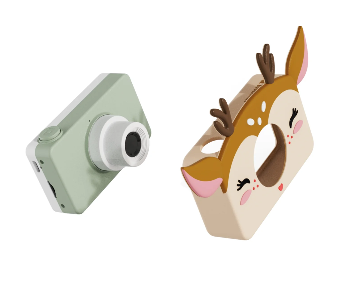 Zoofamily Zoo Friends Deer Kamera für Kinder zum Fotografieren, Filmen und kreativen Spielen unterwegs.