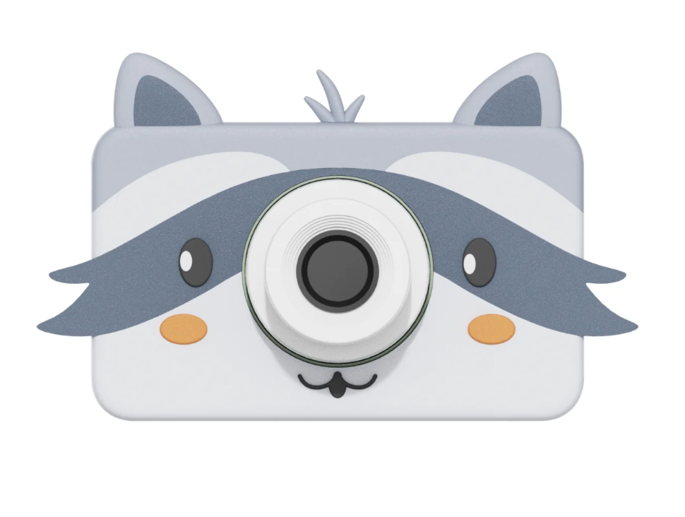 Zoofamily Zoo Friends Raccoon Kinderkamera im niedlichen Waschbär-Design für kreative Fotoabenteuer von Kindern.