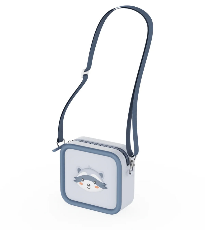 Zoofamily Zoo Bag Raccoon für Kinderkameras und Walkie Talkies im niedlichen Waschbär-Design.