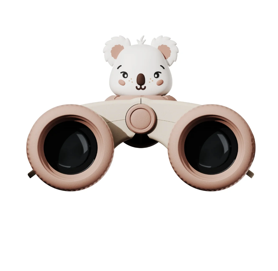 Koala Kinderfernglas von The Zoofamily, 8x Vergrößerung, ideal für kleine Naturforscher und Outdoor-Spiele.