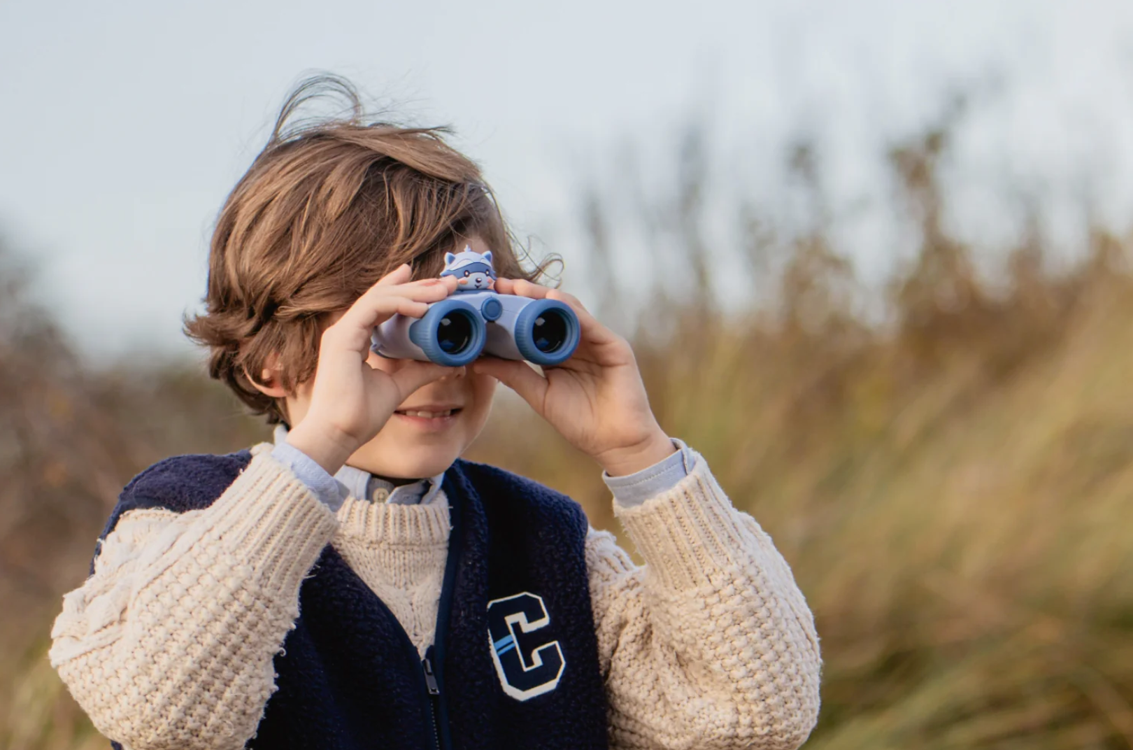 Zoofamily Zoo Eyes Racoon Fernglas für Kinder im verspielten Waschbär-Look für Garten und Wald.