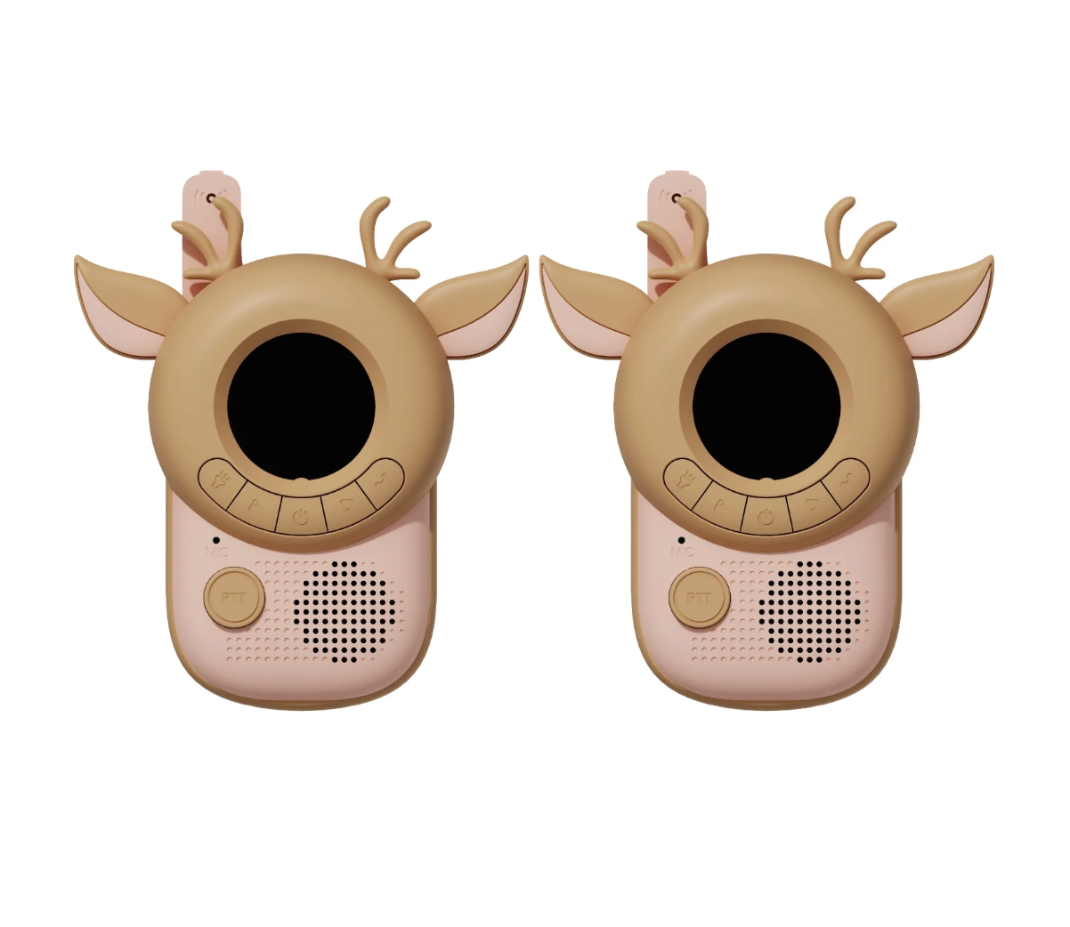 Zoofamily Walkie Talkie Deer x Deer für Kinder im niedlichen Reh-Design mit digitalem Display.