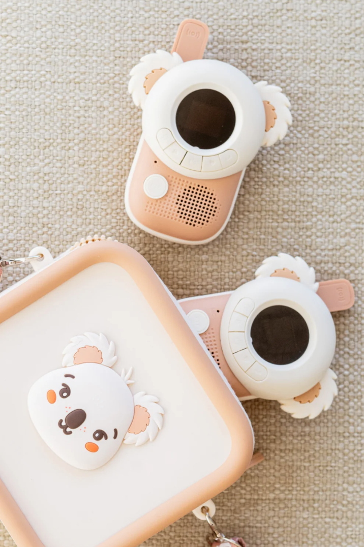 Zoofamily Koala Walkie Talkie Set für Kinder beim Spielen im Garten, Wald oder auf Reisen.