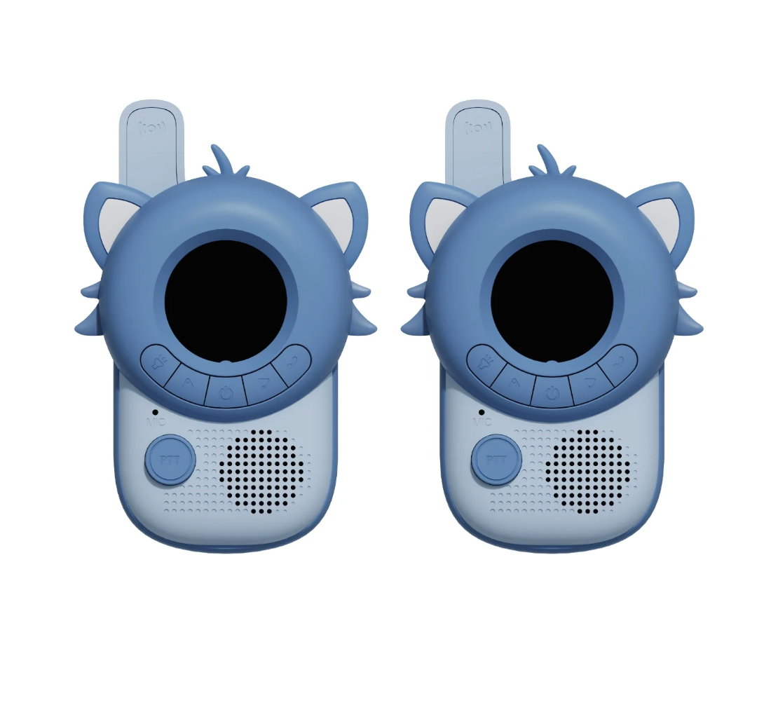 Zoofamily Walkie Talkie Raccoon für Kinder im niedlichen Waschbär-Design mit digitalem Display.