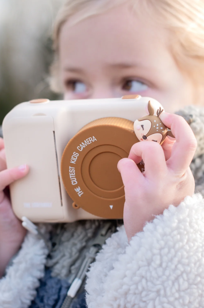 Kinder Sofortbildkamera Zoo Print Deer von Zoofamily im Reh-Look für kreative Fotoabenteuer.